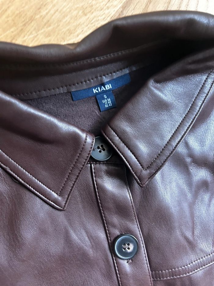 Veste similicuir Kiabi taille 36 - photo numéro 2