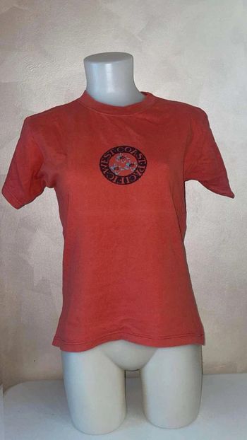 Tee-shirt 14 ans rouge corail - 100 % coton