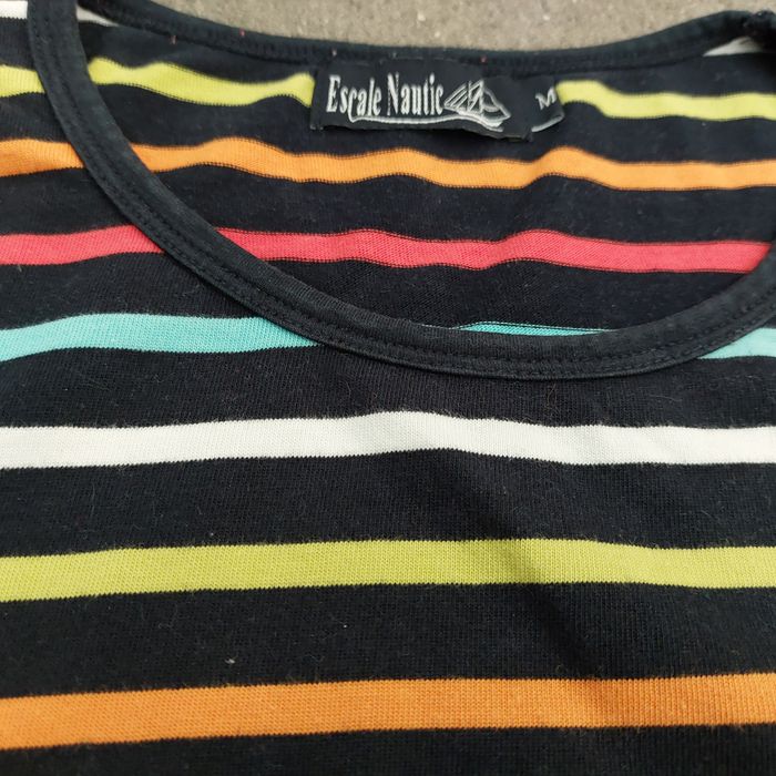 Tee shirt manches longues rayures - photo numéro 2