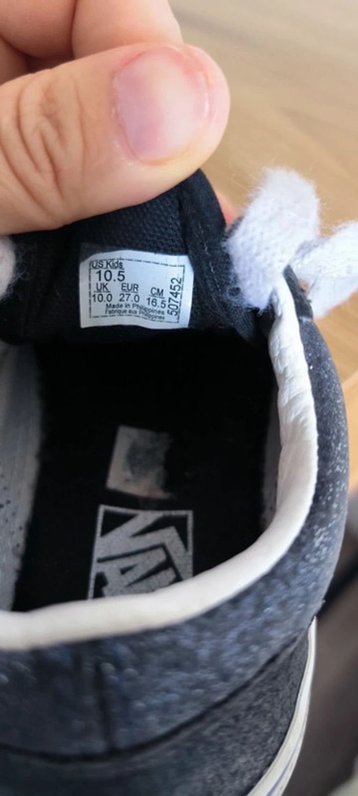 Baskets vans à lacets bleu pailletée 27 - photo numéro 9