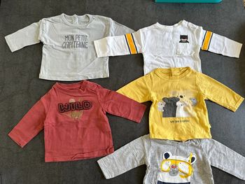 Lot 5 T-shirt manche longue