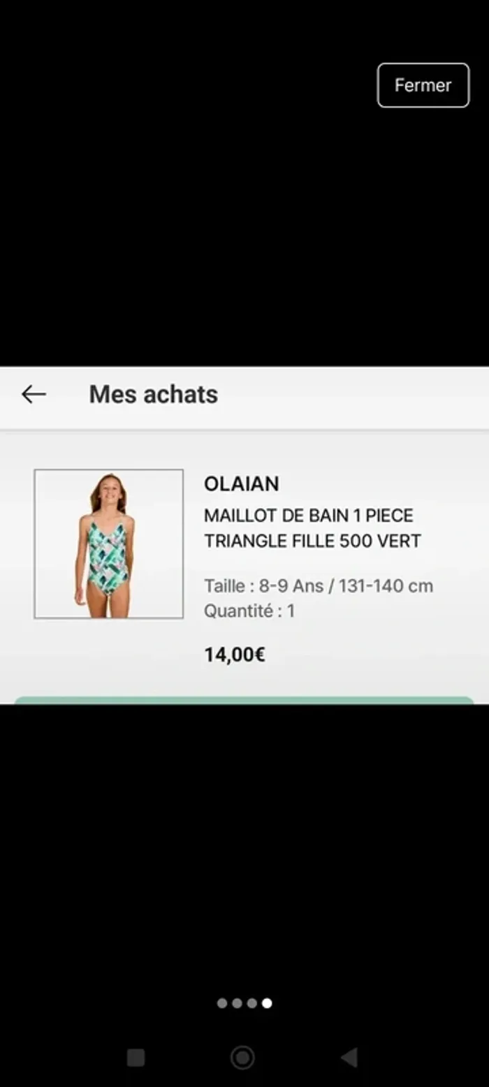 Maillot de bain olaian 8-9 ans - photo numéro 4