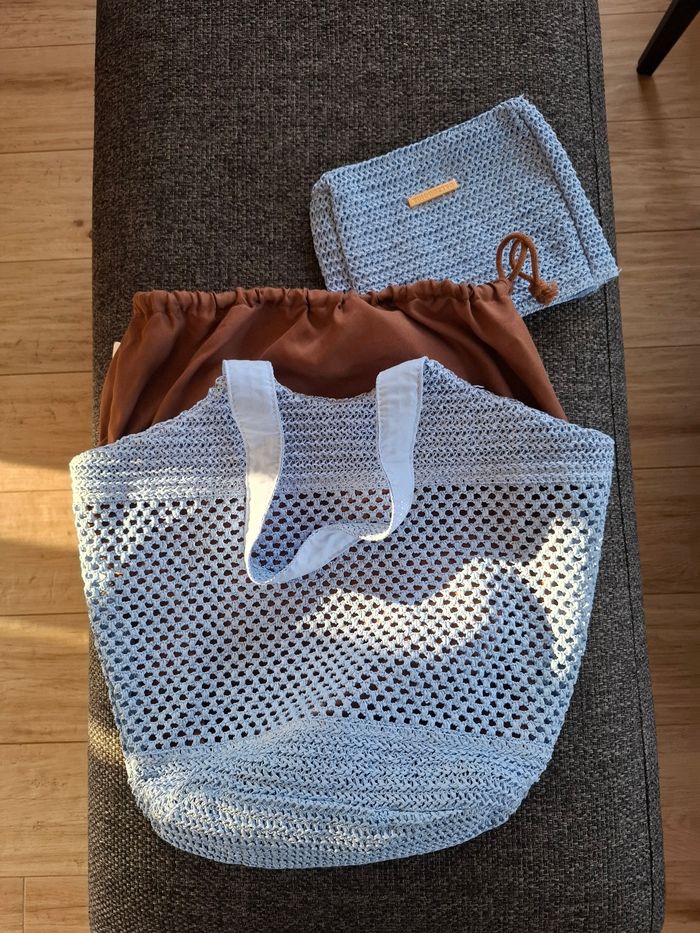 Sac de plage  Calzedonia avec pochette neuf - photo numéro 3