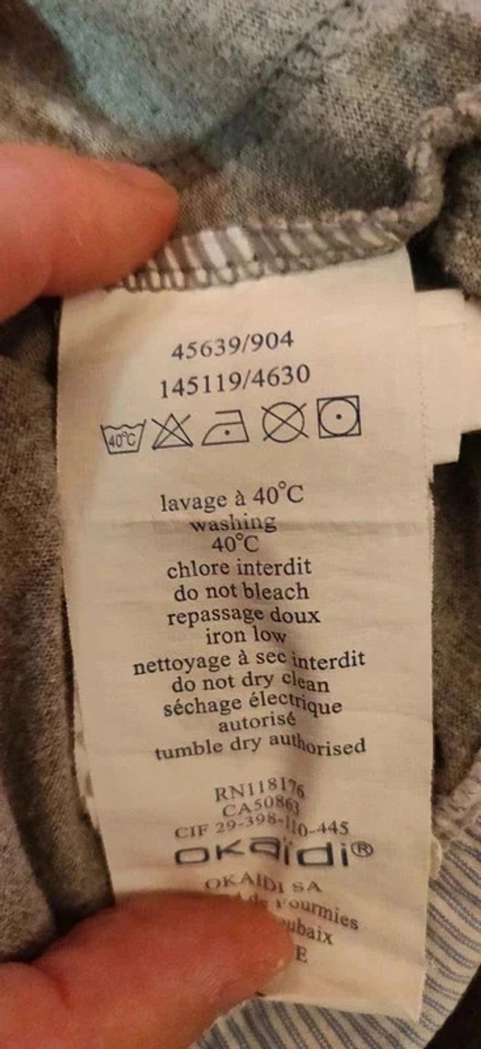 Polo ml gris effet 2 en 1 Okaïdi 6 ans - photo numéro 5