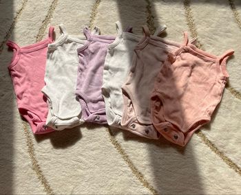 Lot de 6 bodies bretelles