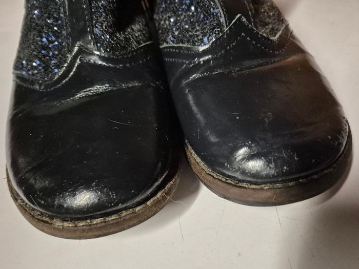 Bottines fille du pareil au même cuir taille 34 bleu marine - photo numéro 7