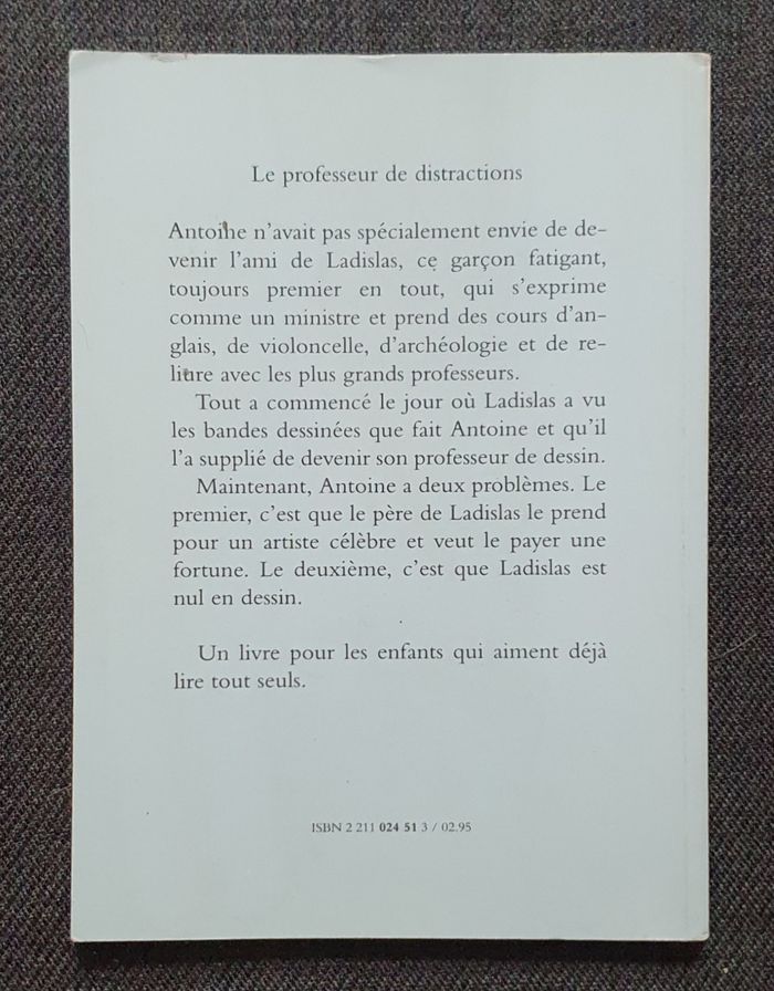 Roman Jeunesse "Le Professeur de Distractions" (Dès 6-9 ans) / Éd. L'École des Loisirs - photo numéro 2