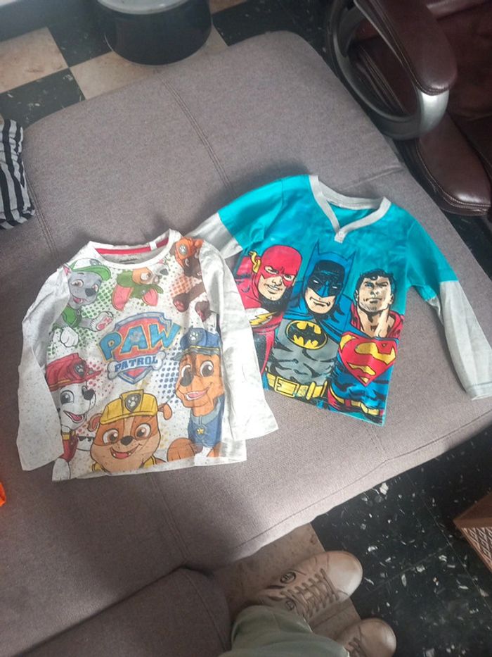 2 t shirt manche longue nickelodeon 4 ans