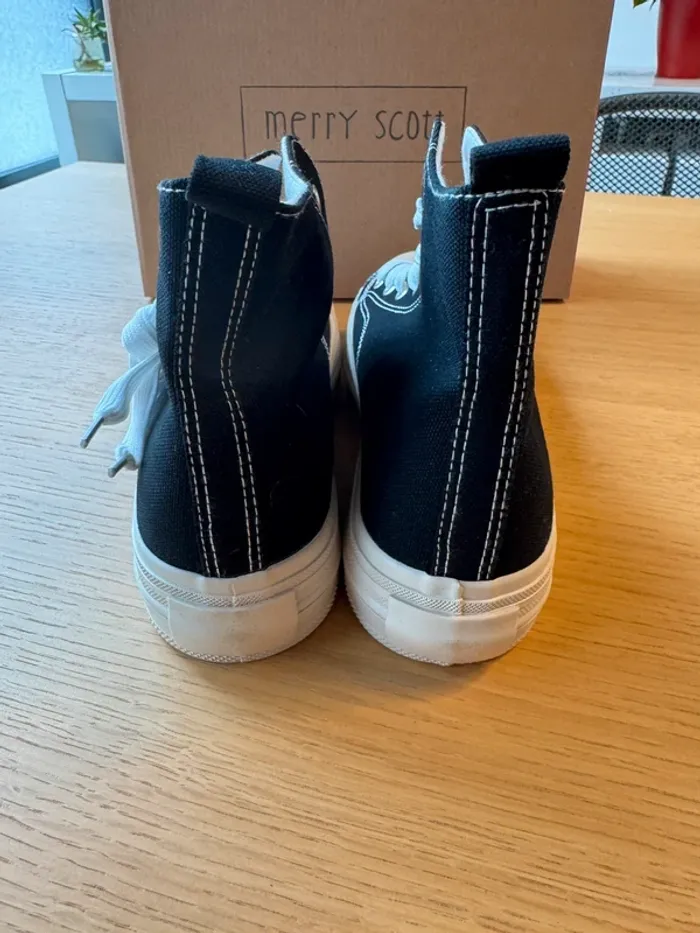 Baskets montantes Merry Scott taille 40 noir neuves - photo numéro 4