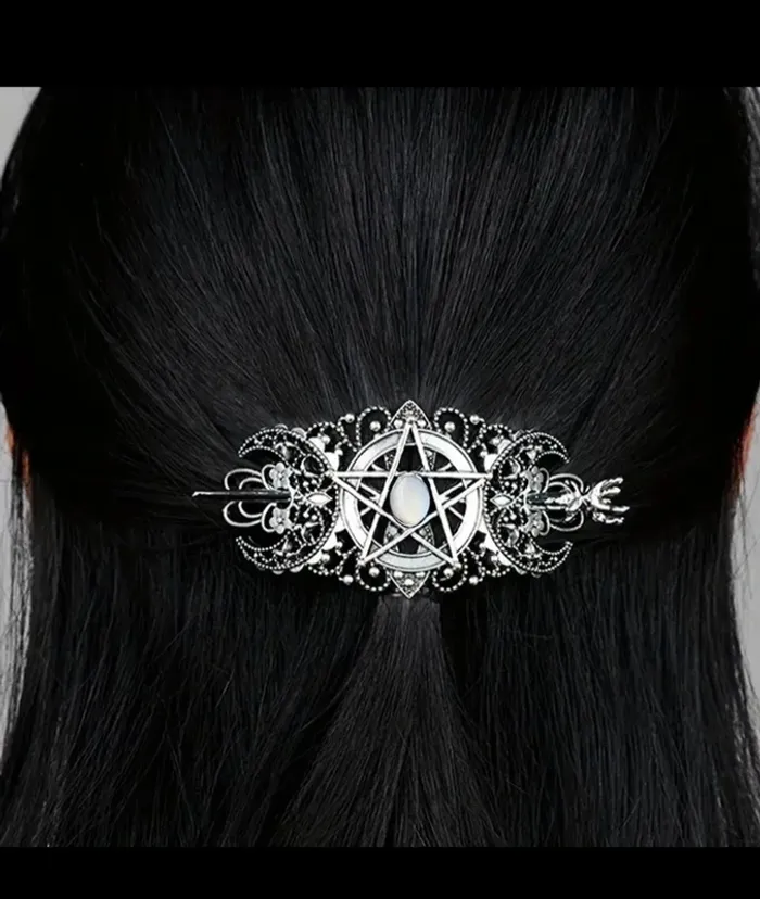 Broche witch💫 pierre de lune - photo numéro 3