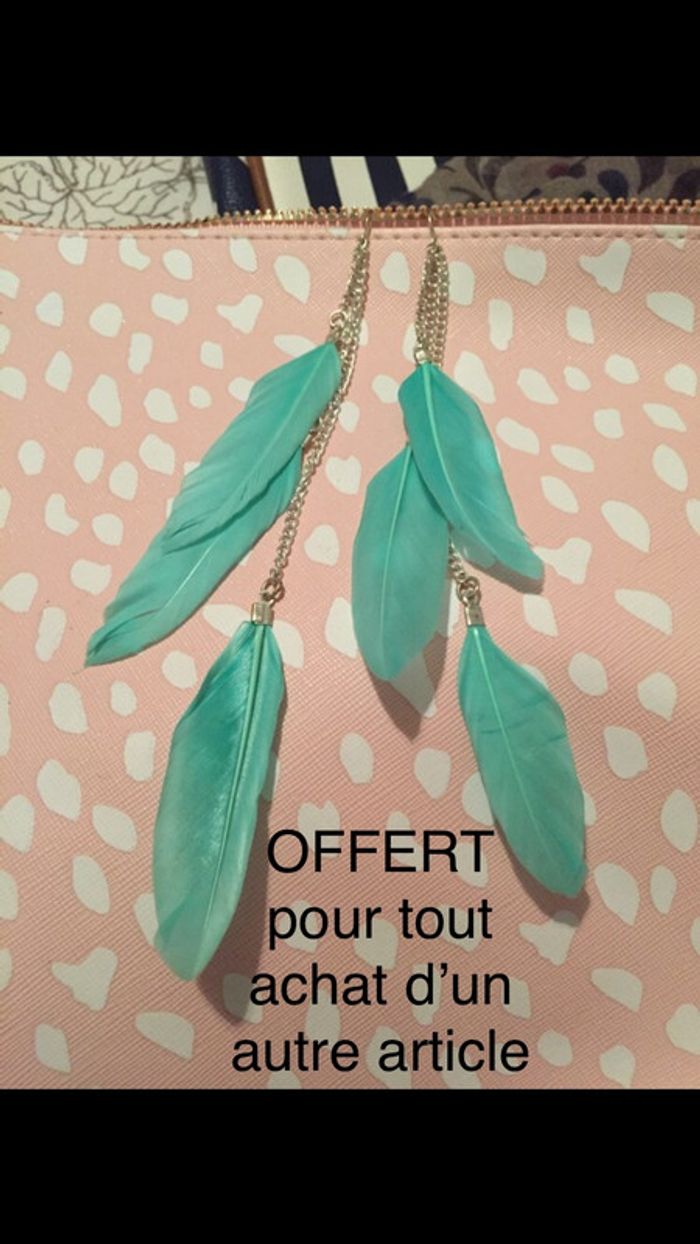 Boucles d’oreille plume