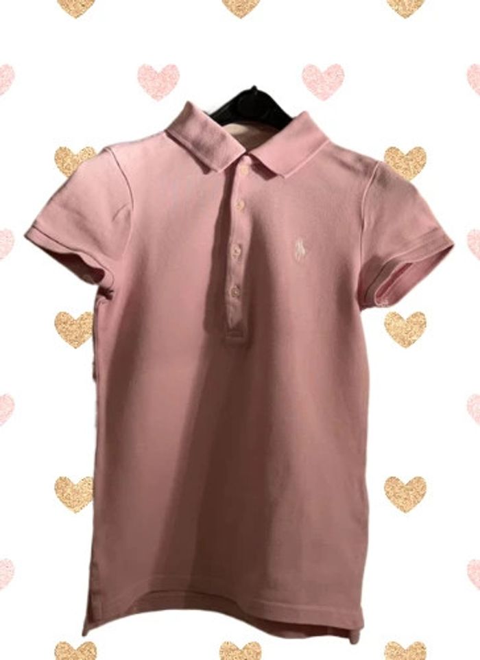 Polo piqué de coton rose 7 ans - Ralph Lauren