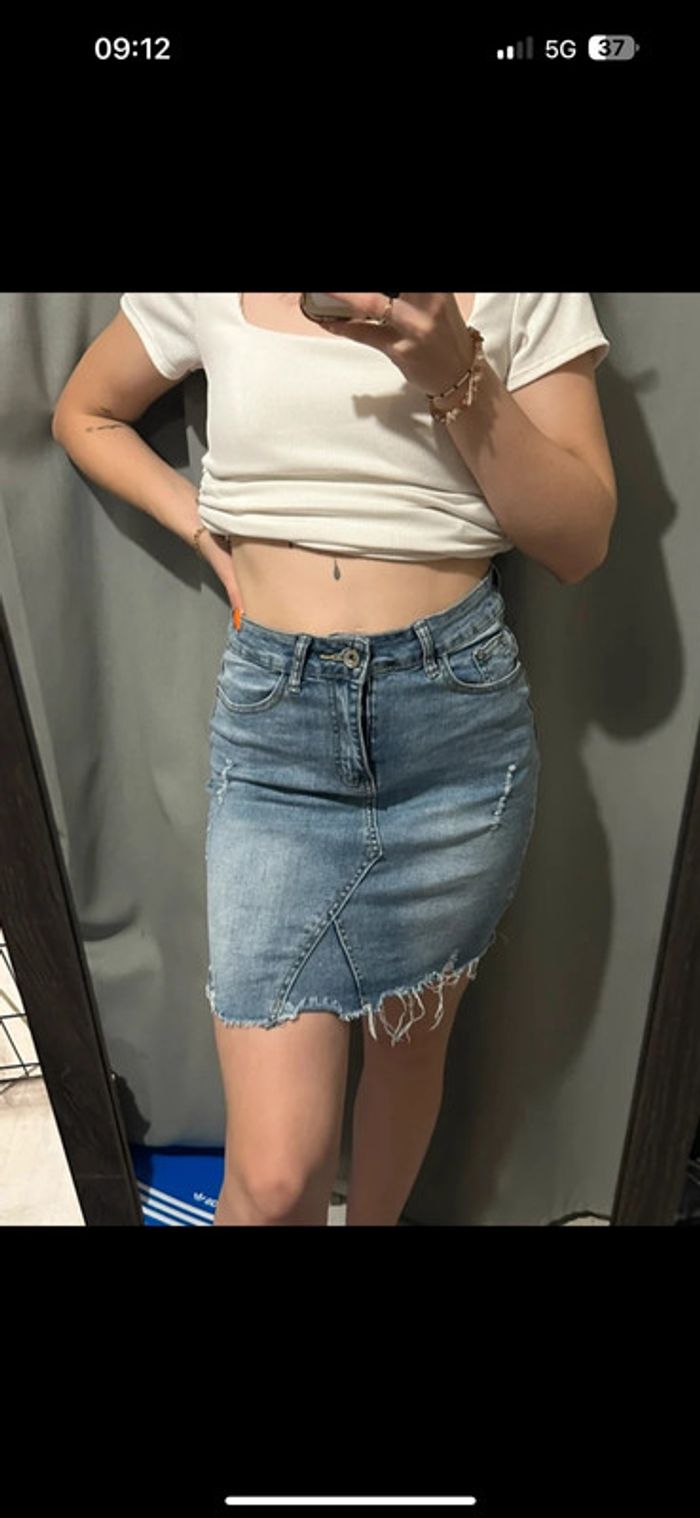 Jupe jean bleu S