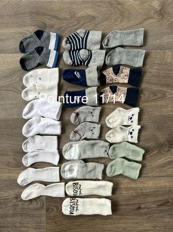 Lot de 14 paires de chaussettes pointure 11/14