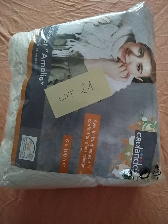 * Lot de 5 pelotes blanches Amelie par Crelando - photo numéro 6