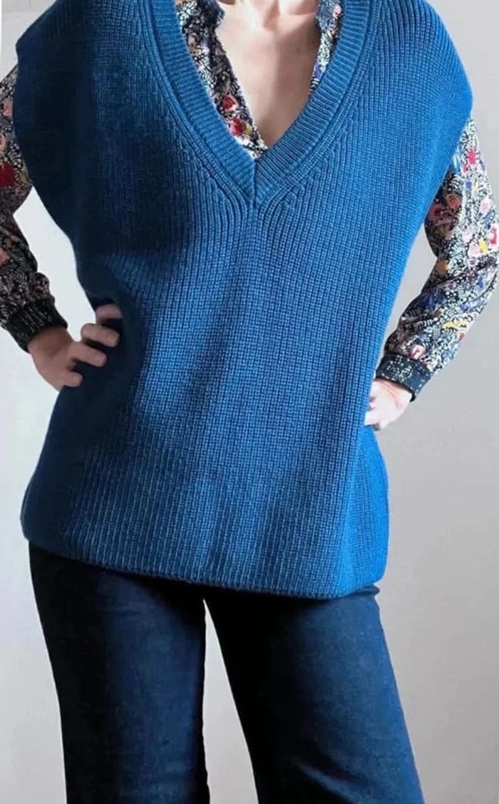 Pull laine sans manches neuf - photo numéro 2