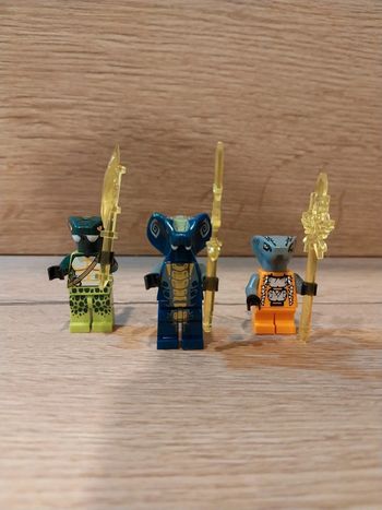 Figurines type lego 3 serpents Ninjago