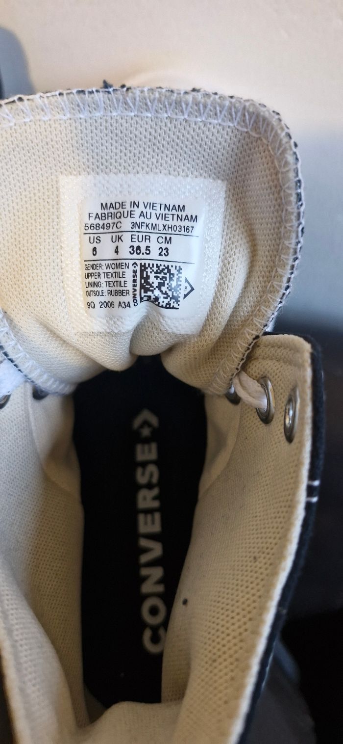 Converse plateforme noir haute - photo numéro 5