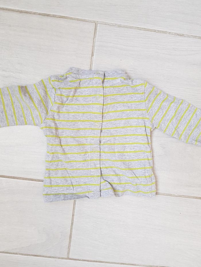 Tshirt manche longue Disney Mickey 1mois - photo numéro 3