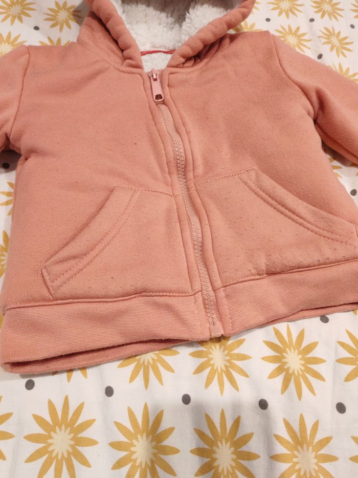Veste pilou rose corail - photo numéro 3