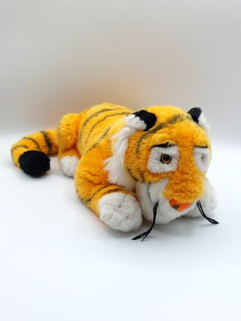 Grande peluche Disneystore tigre Shere Khan Livre de la Jungle 35 cm hors queue