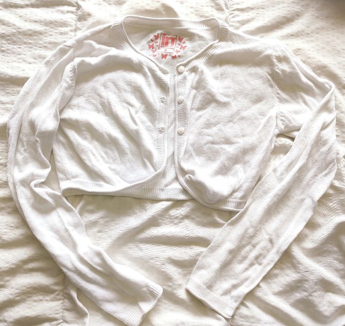 Boléro blanc fille 8 ans - In Extenso