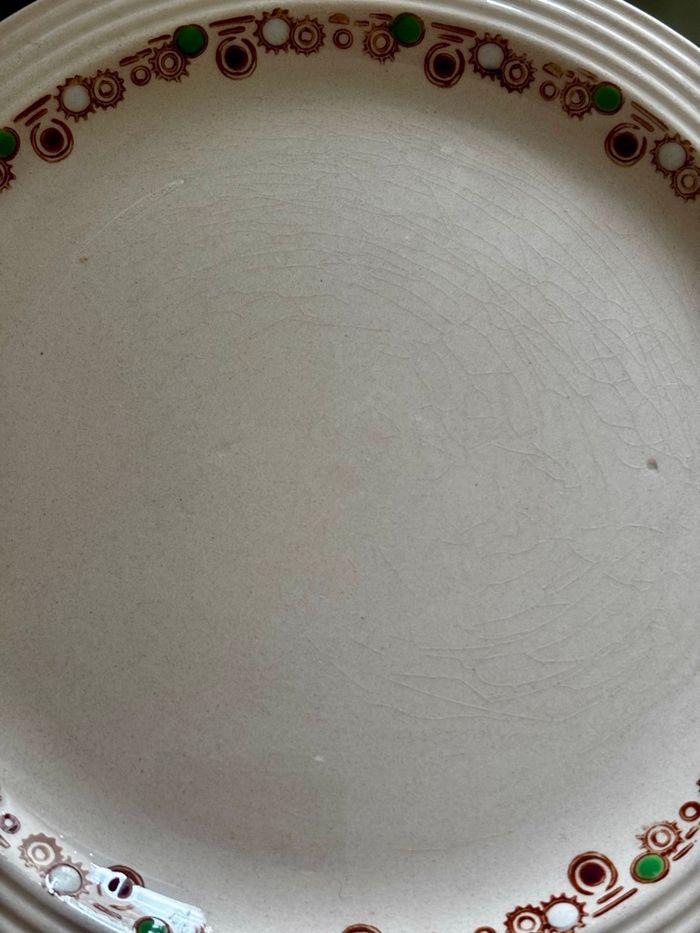 Vintage lot de 6 assiettes à dessert Longwy Betty - photo numéro 3