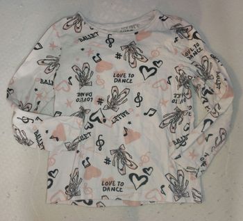Tee shirt manches longues Primark 4-5 ans