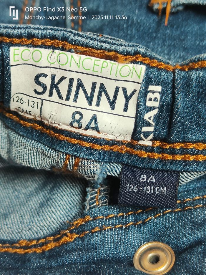 Jean skinny 8ans-126-131cm  Kiabi Réduction jusqu'à -70% - photo numéro 2