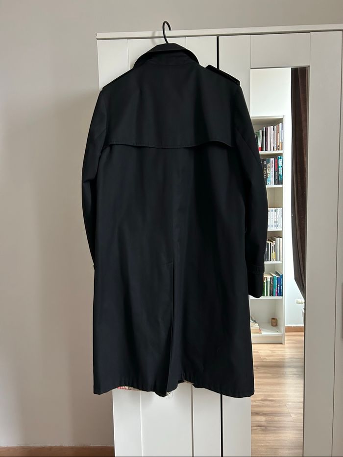 Trench / Caban noir uni Homme Bartson’s Taille L - photo numéro 6