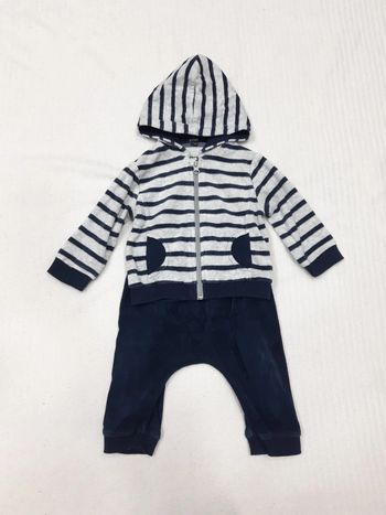 Ensemble velour gilet zippé et pantalon Kiabi 12 mois