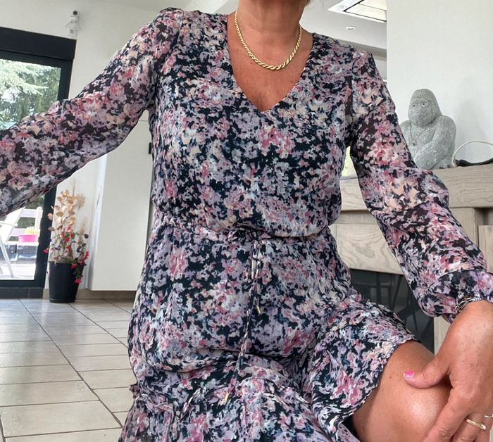 Étam taille 38 jolie robe été motif fleurs - photo numéro 4