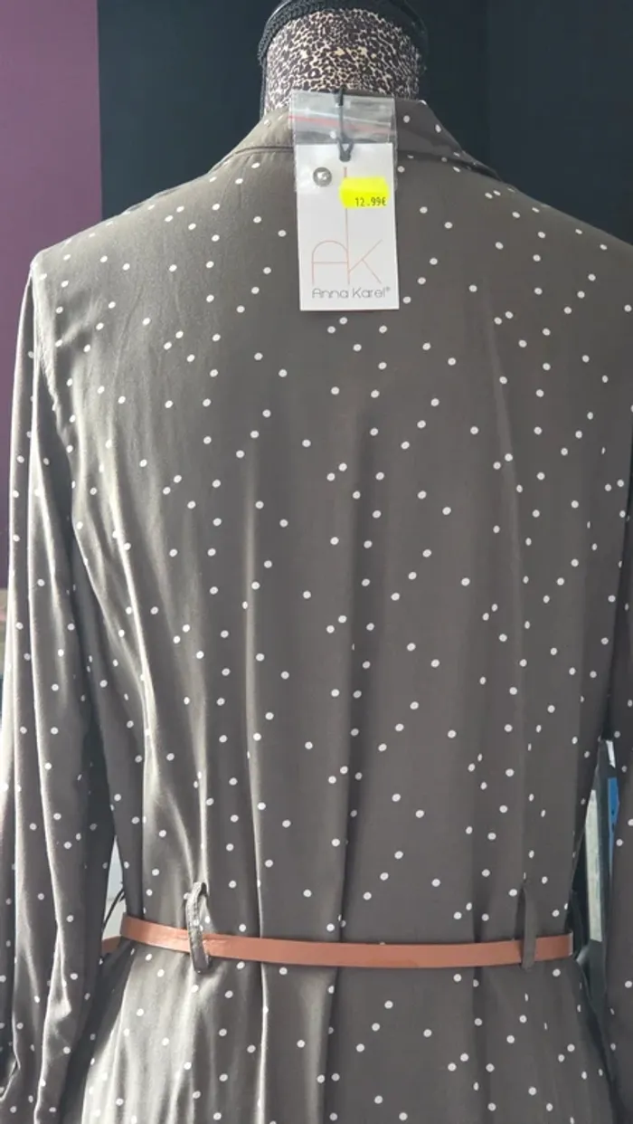 Robe Chemise  kaki de chez Anna Karel en Taille 40/L - photo numéro 5