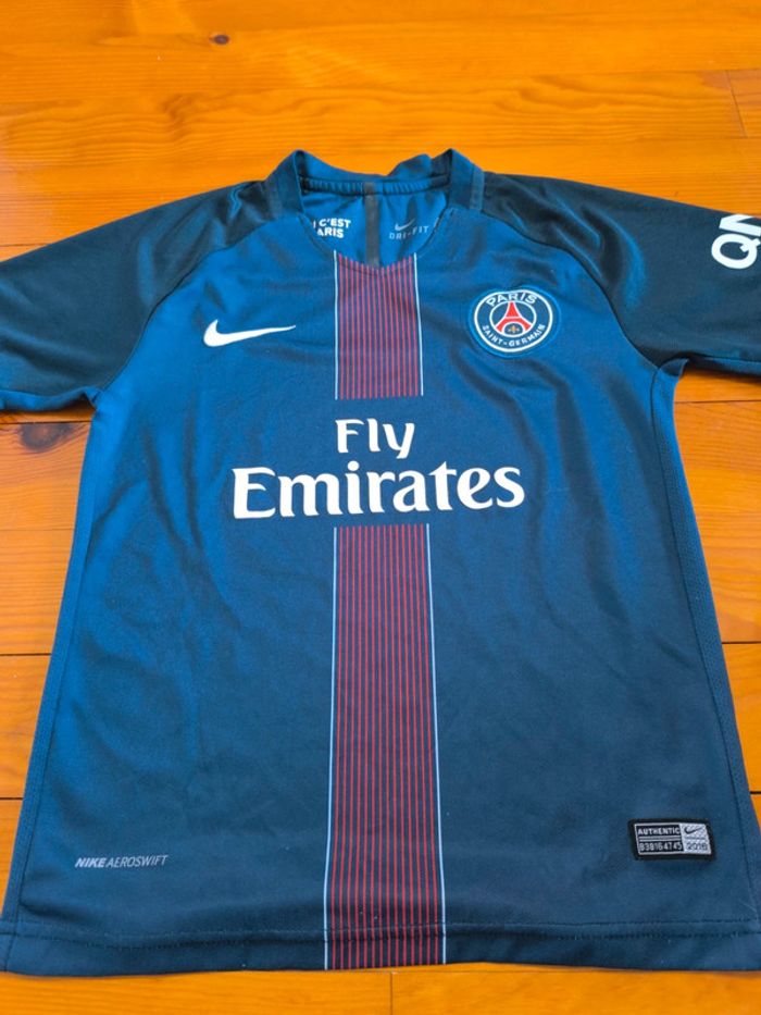 Maillot de foot du PSG - 2016 - Nike - Marine/rouge - Taille S (24) enfant - photo numéro 3