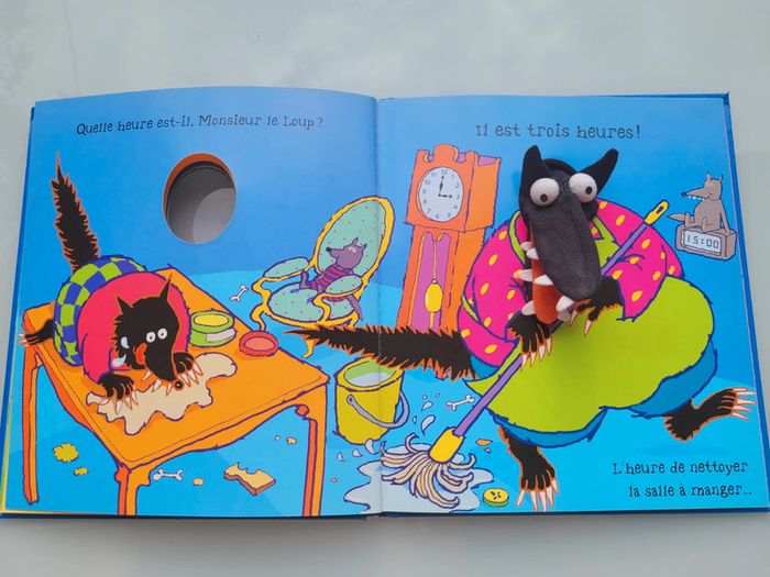 Livre marionnette Quelle heure est-il 🕰 Monsieur Le Loup? 58 - photo numéro 11