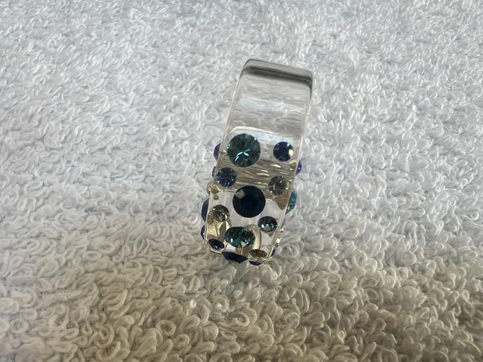 bague cristaluna diva cristal acrylique transparent swarovski neuf 100 356 c2 - photo numéro 5