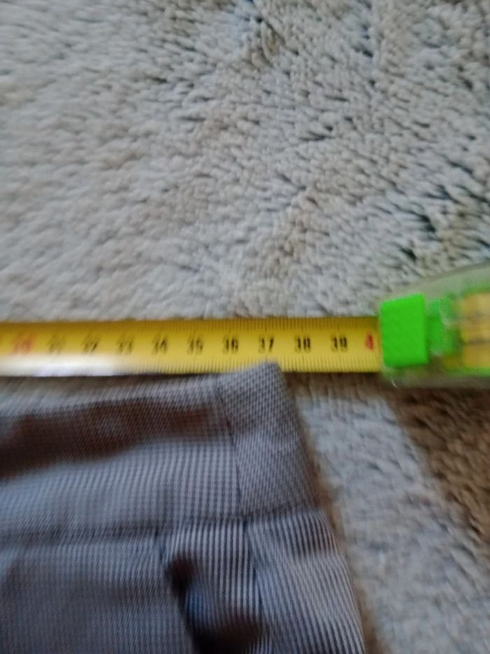 Pantalon femme 36 type cigarette vichy noir et gris c8 - photo numéro 15