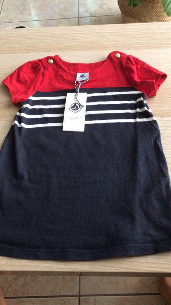 Robe marinière neuve petit bateau