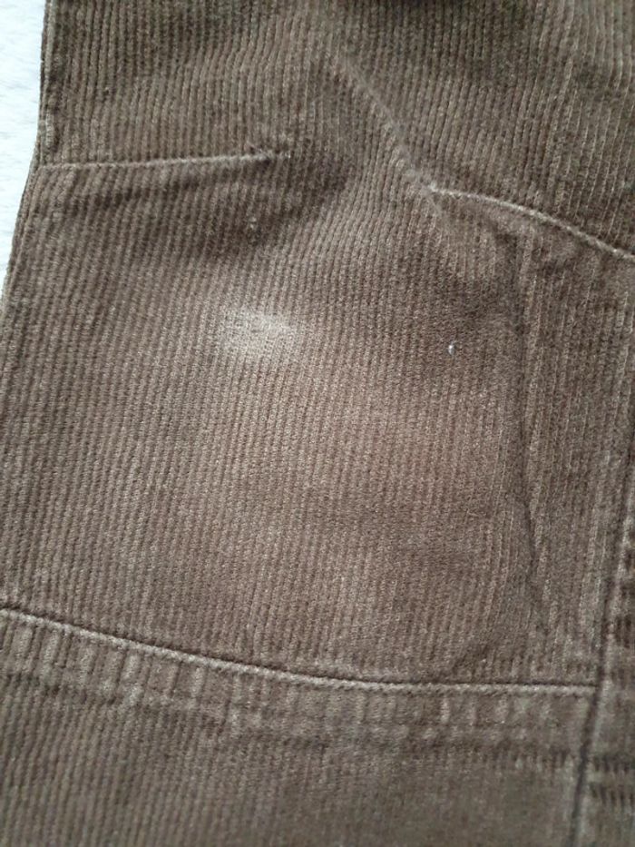 Pantalon en velours côtelé marron La Redoute 3 ans - photo numéro 4