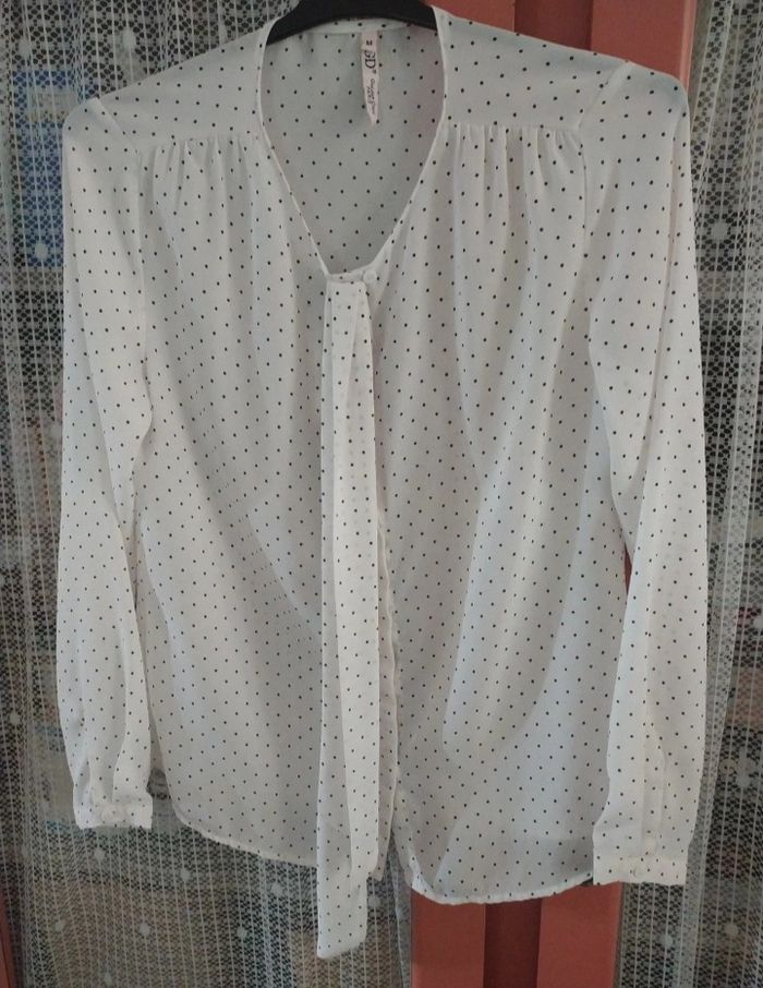 Blouse blanche manches longues femme taille 38 - photo numéro 4