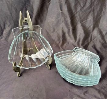 6 coupelles vintage coquilles st Jacques Pyrex