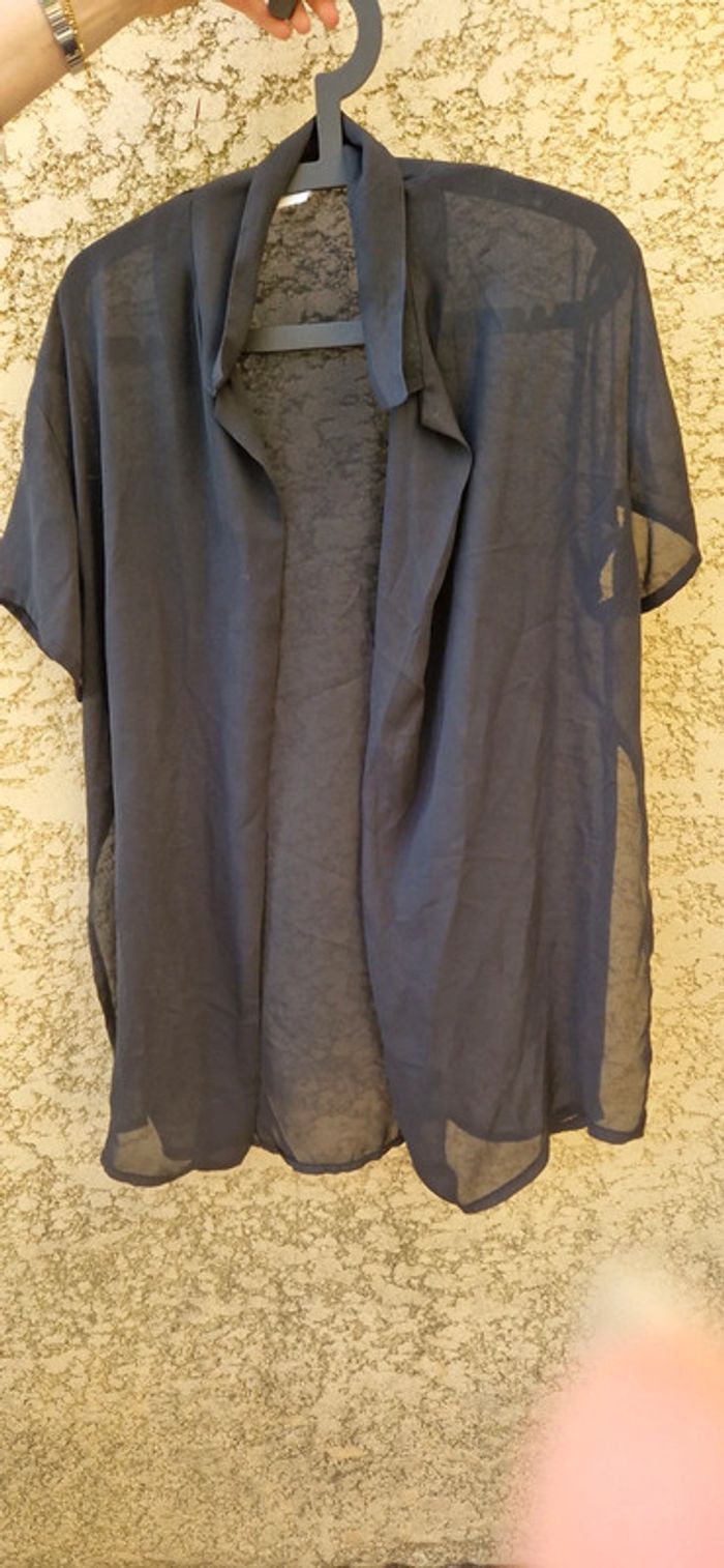 Sur chemise noir voile - photo numéro 2