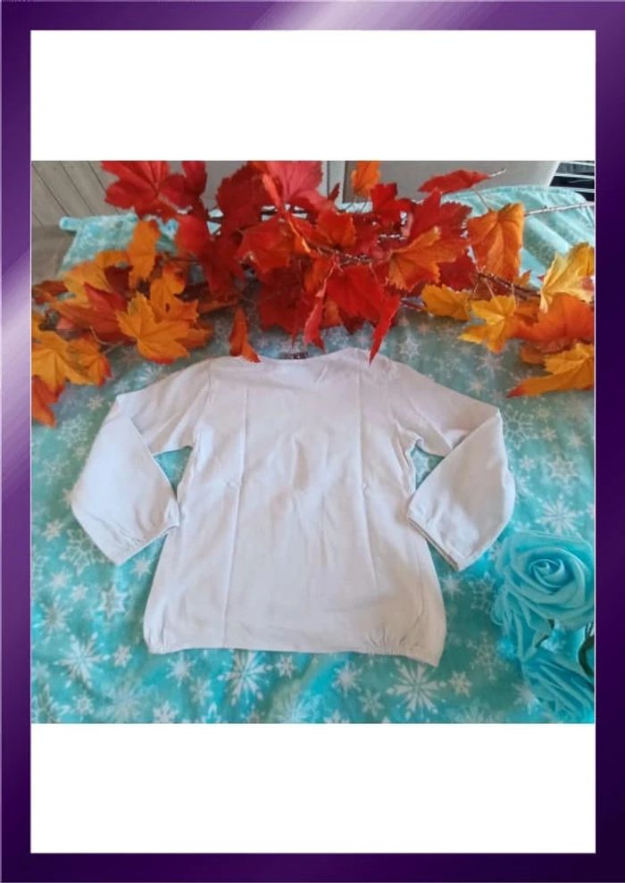 T-shirt blanc TAO 2 ans très bon état - photo numéro 4