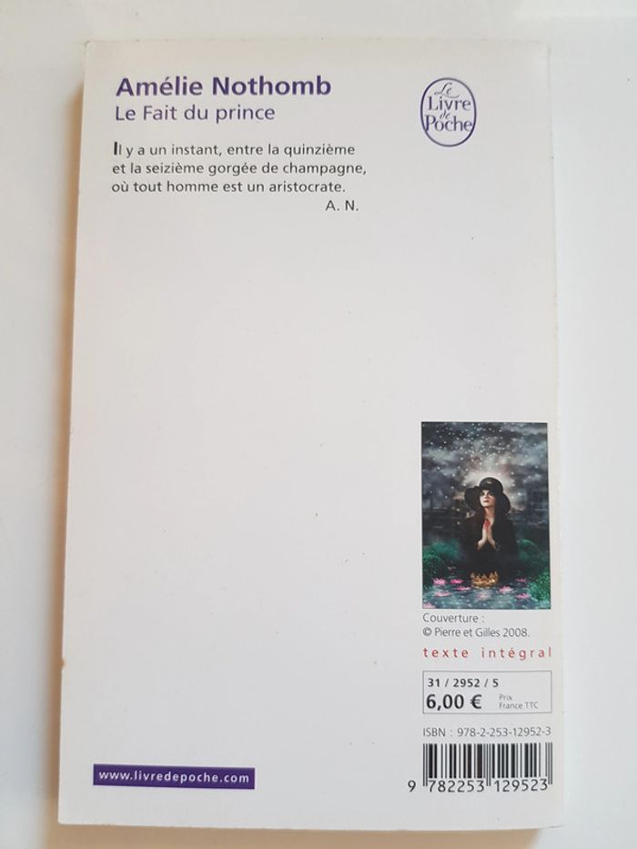 Amélie Nothomb (Auteur) Le Fait du prince - photo numéro 4