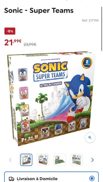 Jeux de société Sonic teams