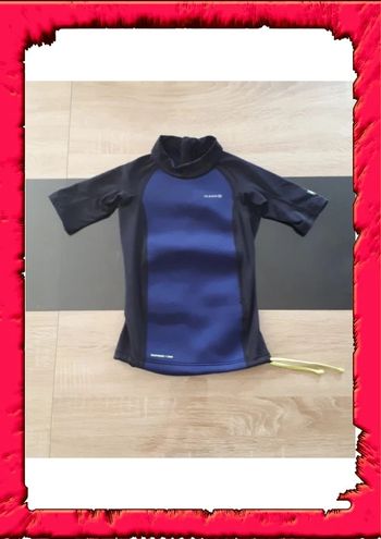 Tshirt anti uv top thermique neoprene 1,5mm 6 ans