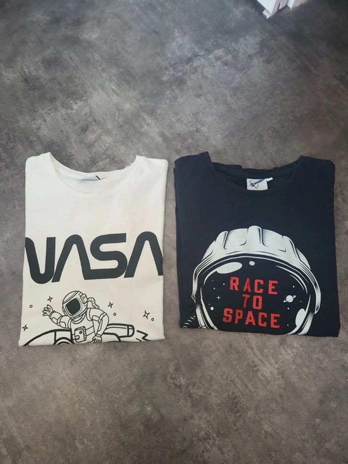 Lot 2 t-shirts garçon 14 ans NASA très bon état