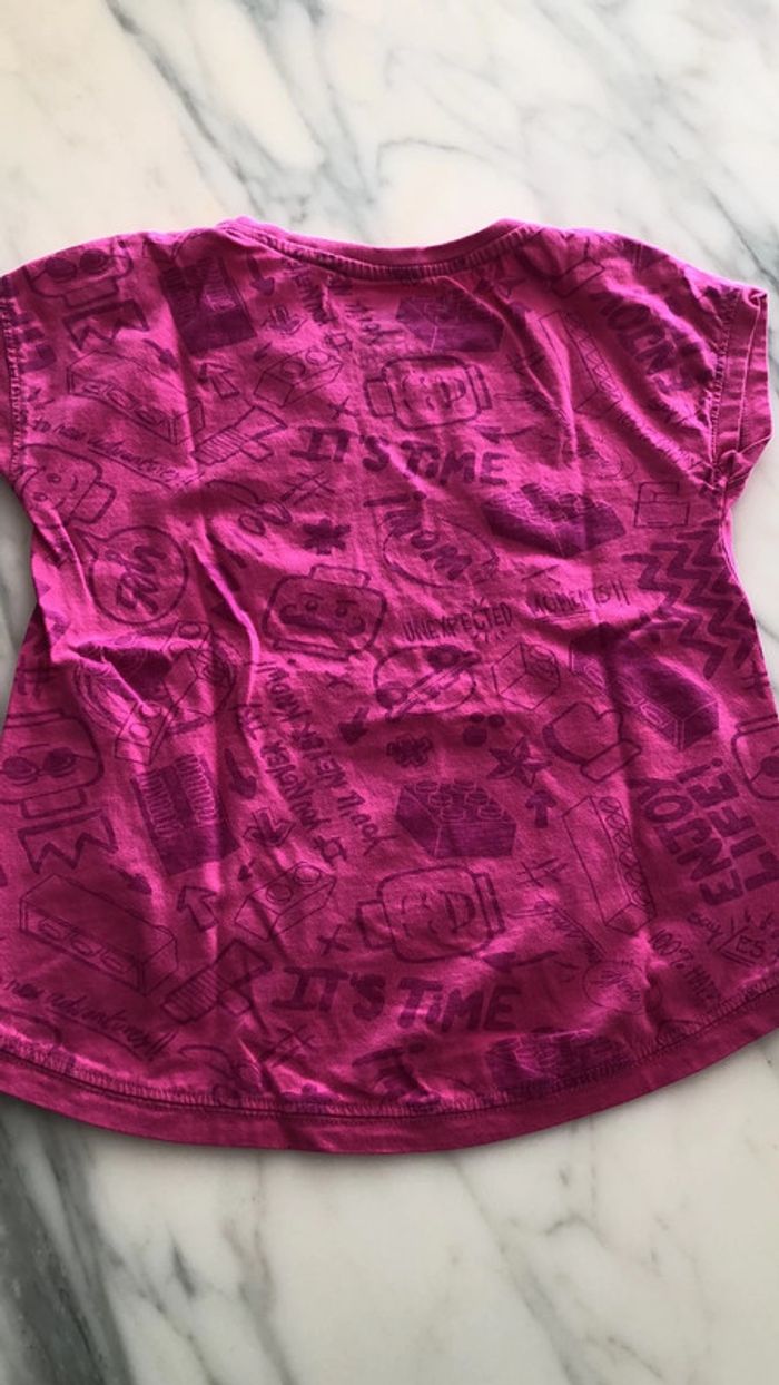 Teeshirt desigual 3-4 ans rose lego - photo numéro 6