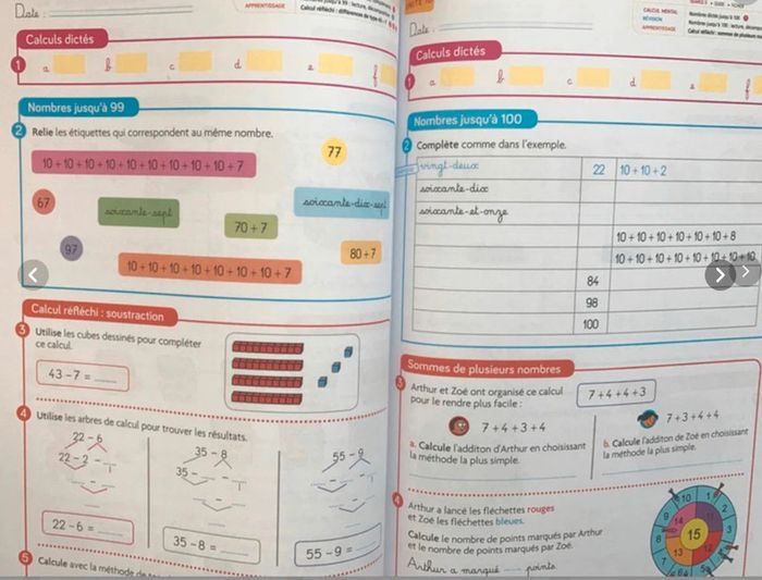 Cap Maths CP - Édition 2019 - Fichier de l'élève + matériel prédécoupé + dico-maths - photo numéro 3