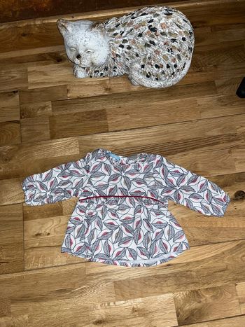 Blouse mi saison obaibi très bon état 3 mois/59 cm